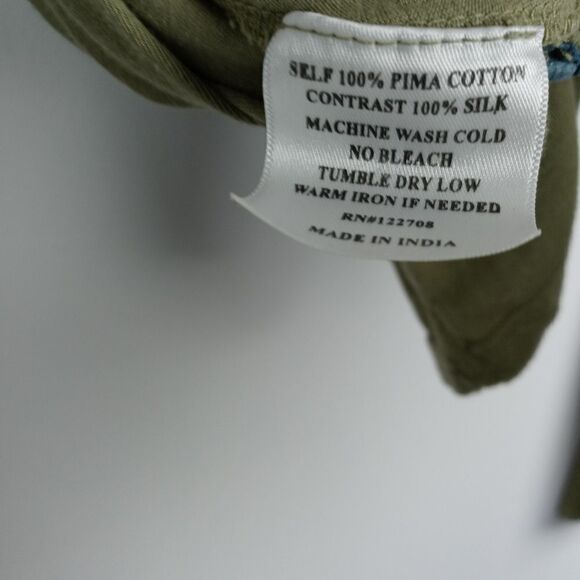 Johnny Was Pete & Greta for t By  olive green top - Picture 6 of 7